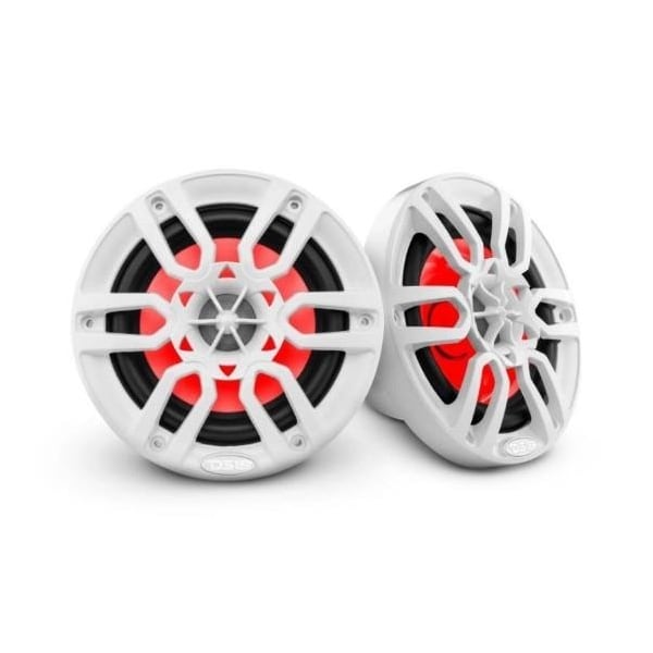 Ds18 Nxl 8In 2-Way Coaxial Marine Speaker With Led Rgb Lights 125 Watts Rms 4-Ohm -Black DS18NXL-8 - main